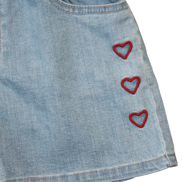 Denim Shorts Hearts