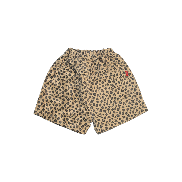 Leopard Denim Shorts