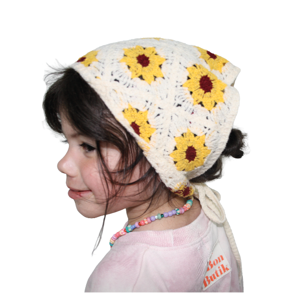 Crochet Bandana Sunflower