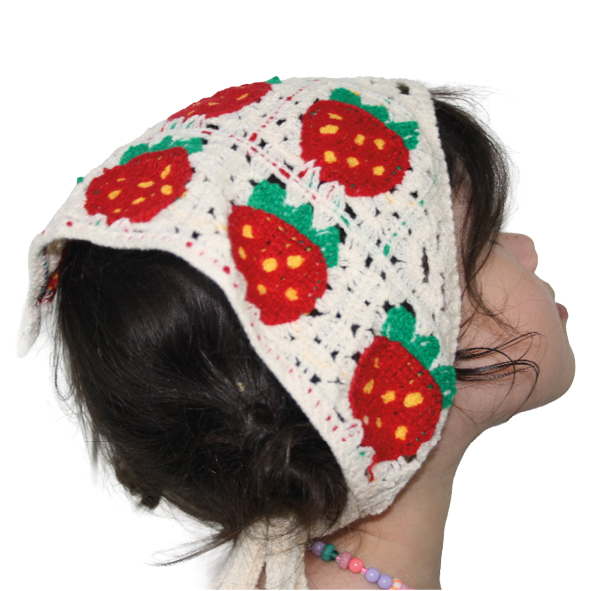 Crochet Bandana Strawberry