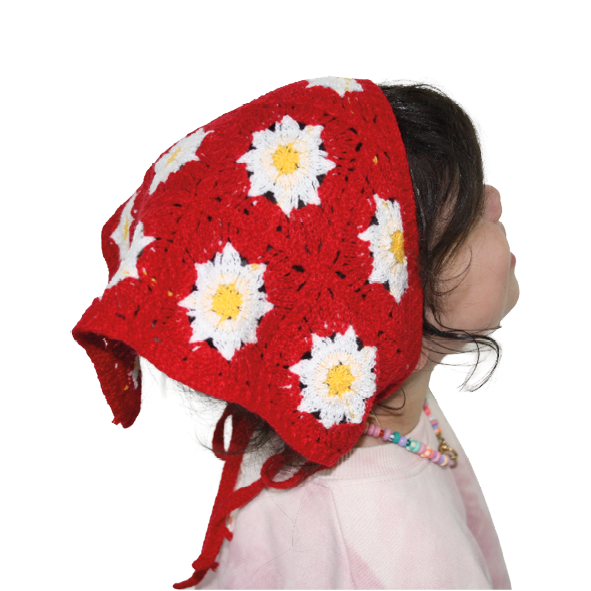 Crochet Bandana Red