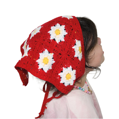 Crochet Bandana Red