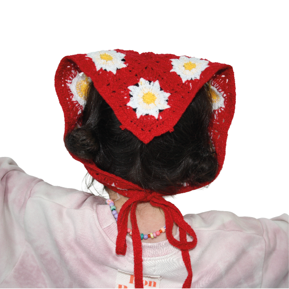Crochet Bandana Red