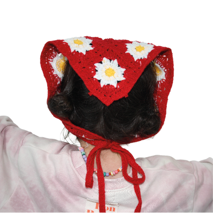 Crochet Bandana Red