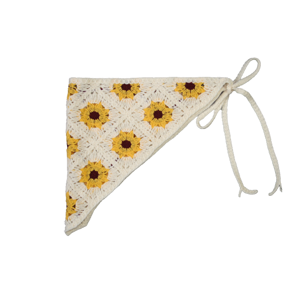 Crochet Bandana Sunflower