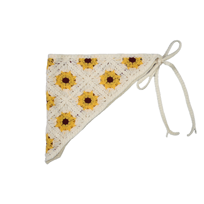 Crochet Bandana Sunflower