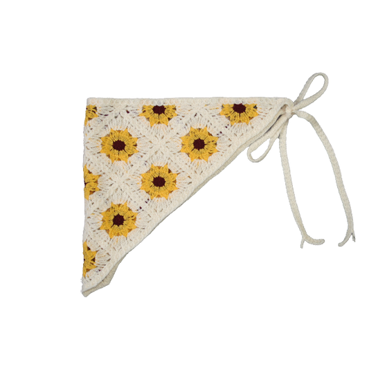 Crochet Bandana Sunflower