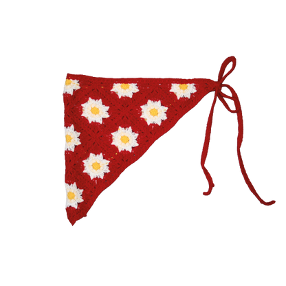 Crochet Bandana Red