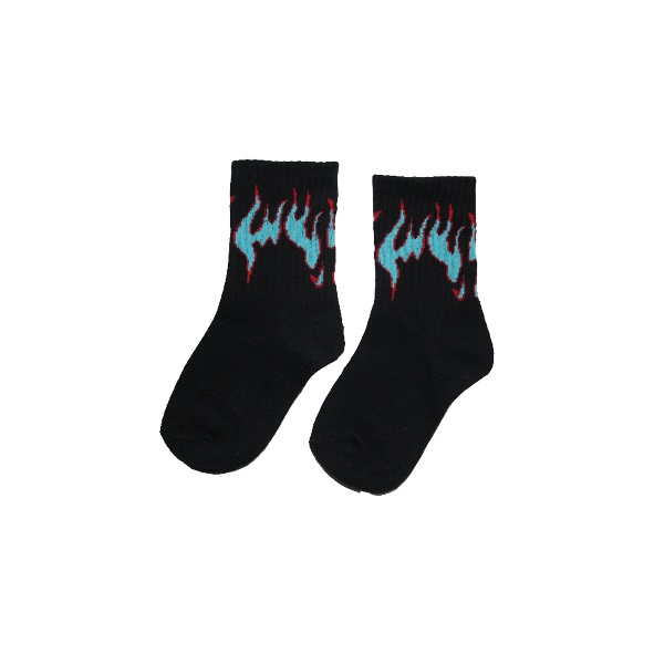Flame Socks Black/Blue