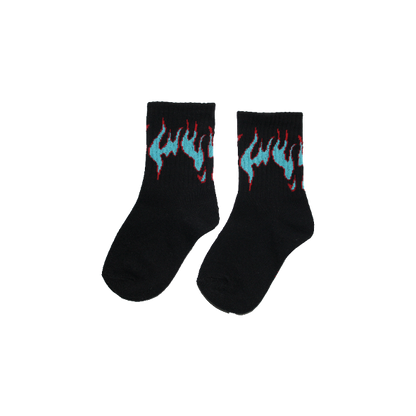 Flame Socks Black/Blue