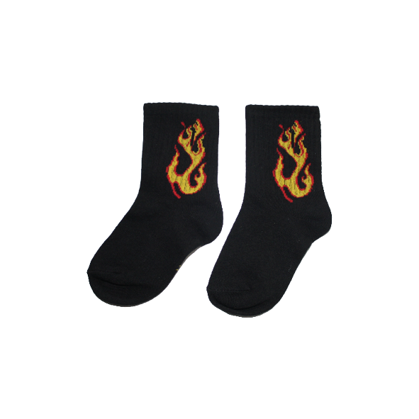 Flame Socks Black/Yellow