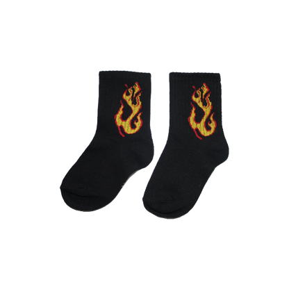 Flame Socks Black/Yellow