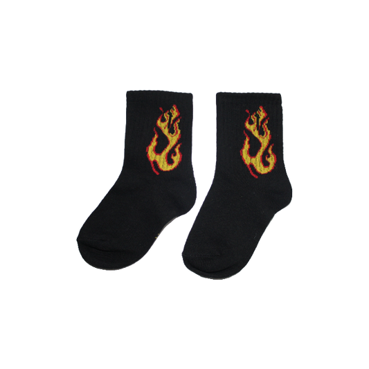 Flame Socks Black/Yellow