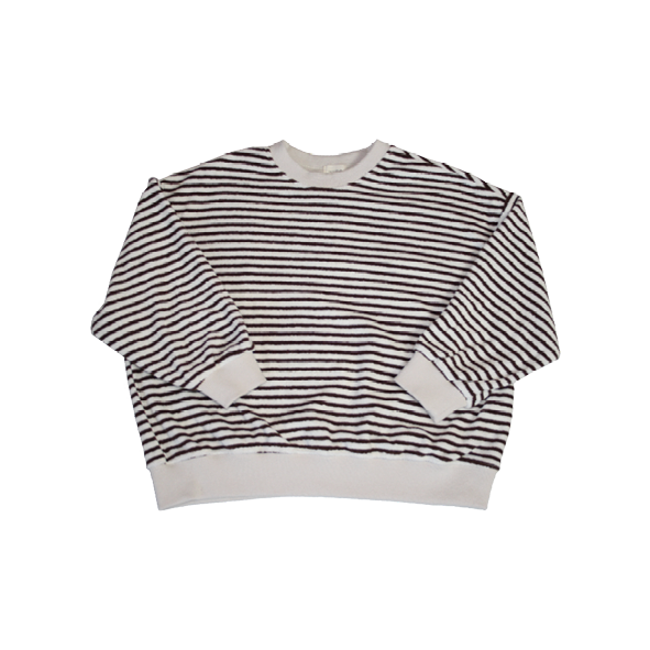 Terry Striped Sweatshirt
