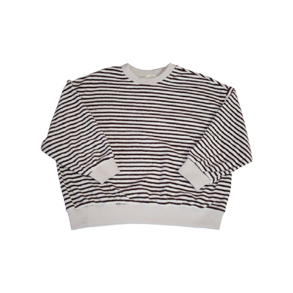 Terry Striped Sweatshirt