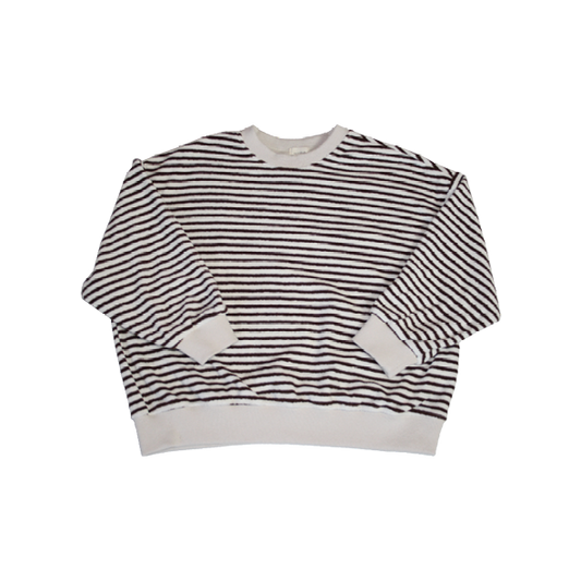 Terry Striped Sweatshirt