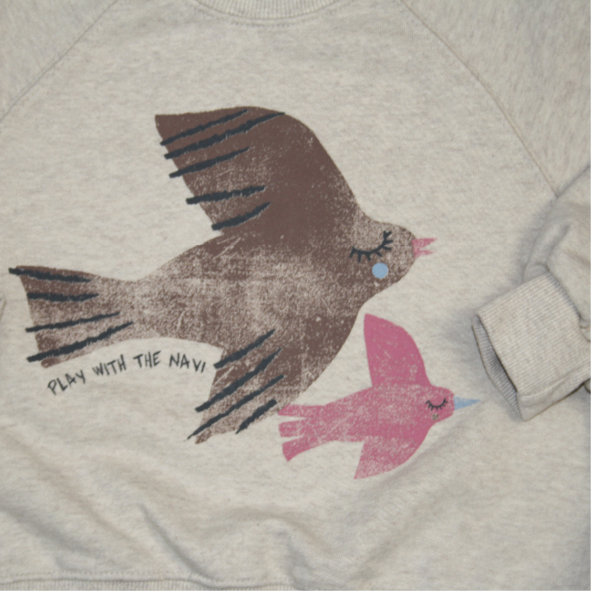 Sweater Bird Beige