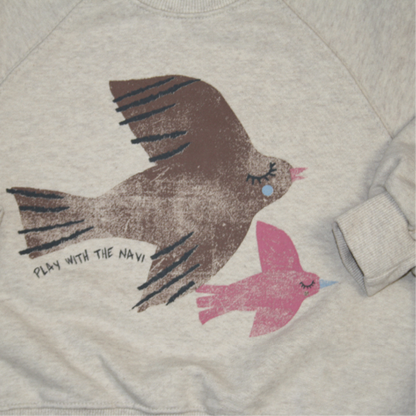 Sweater Bird Beige