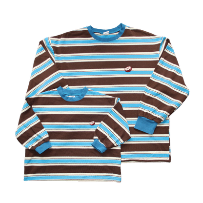 Striped Longsleeve blue - ADULT