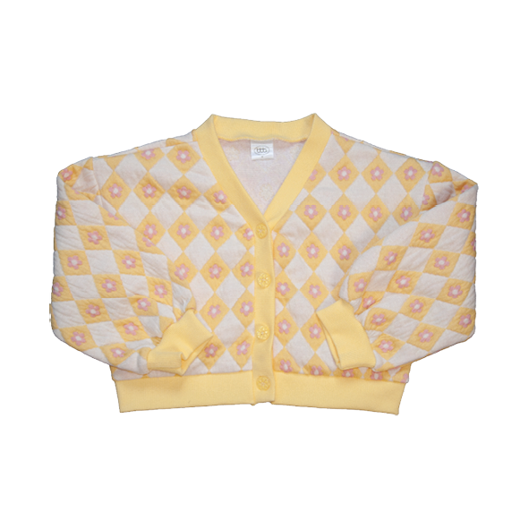 Quilted Cardigan Flowers