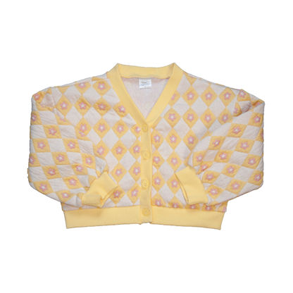 Quilted Cardigan Flowers