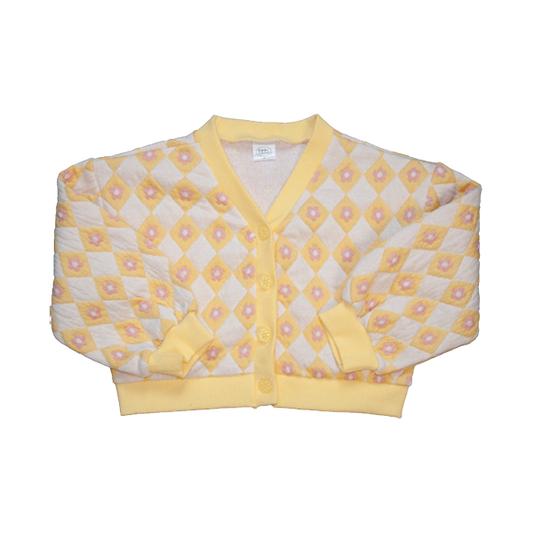 Quilted Cardigan Flowers