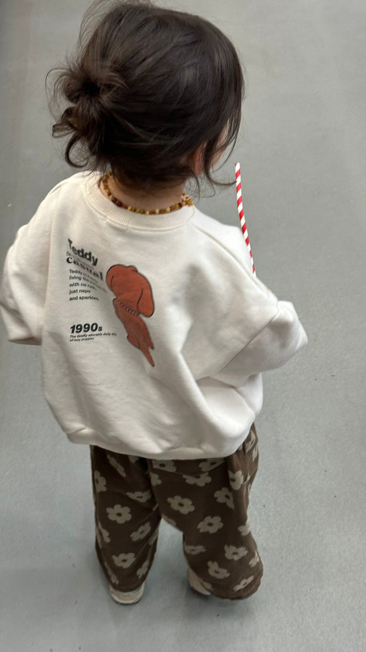 Barrel Fit Trousers Flowers