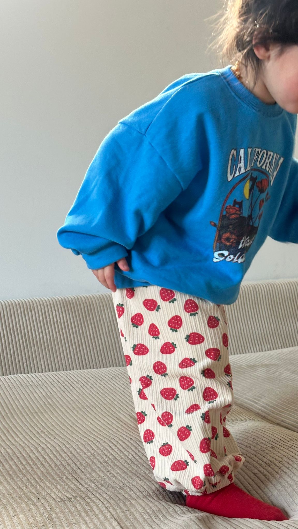 Corduroy Trousers Strawberry
