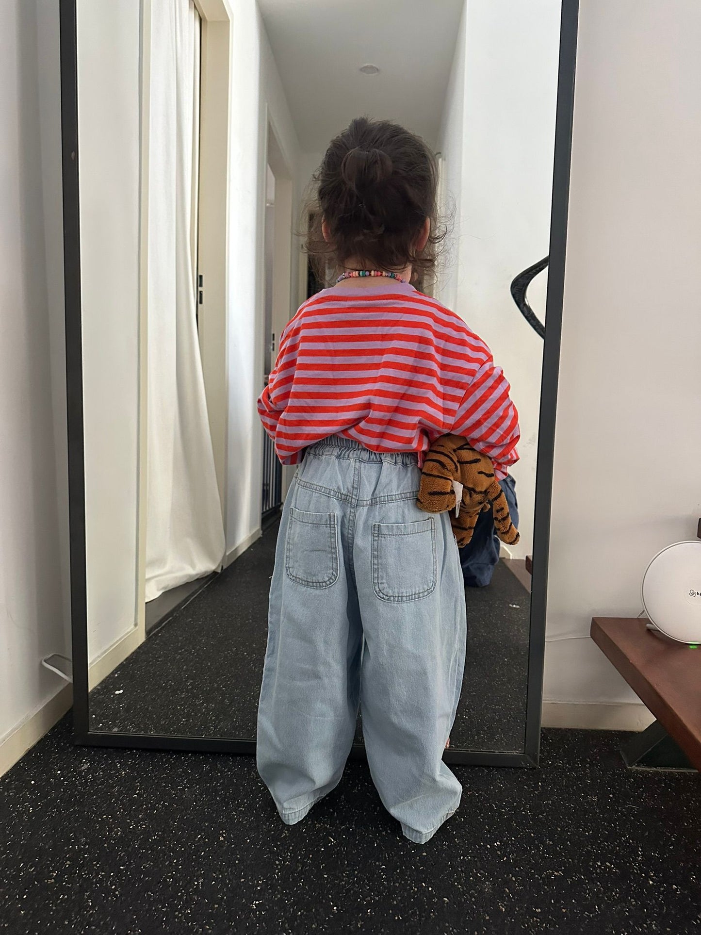 Pleated Barrel Jeans