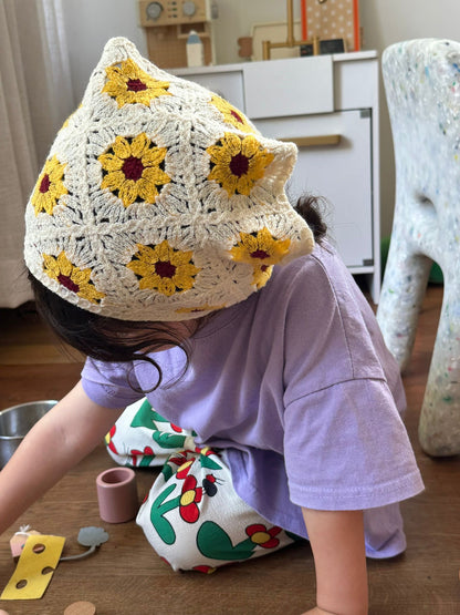 Crochet Bandana Sunflower