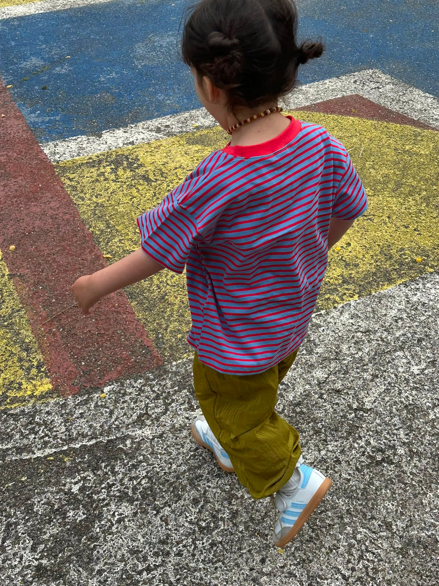 Striped T-shirt red/blue - KIDS