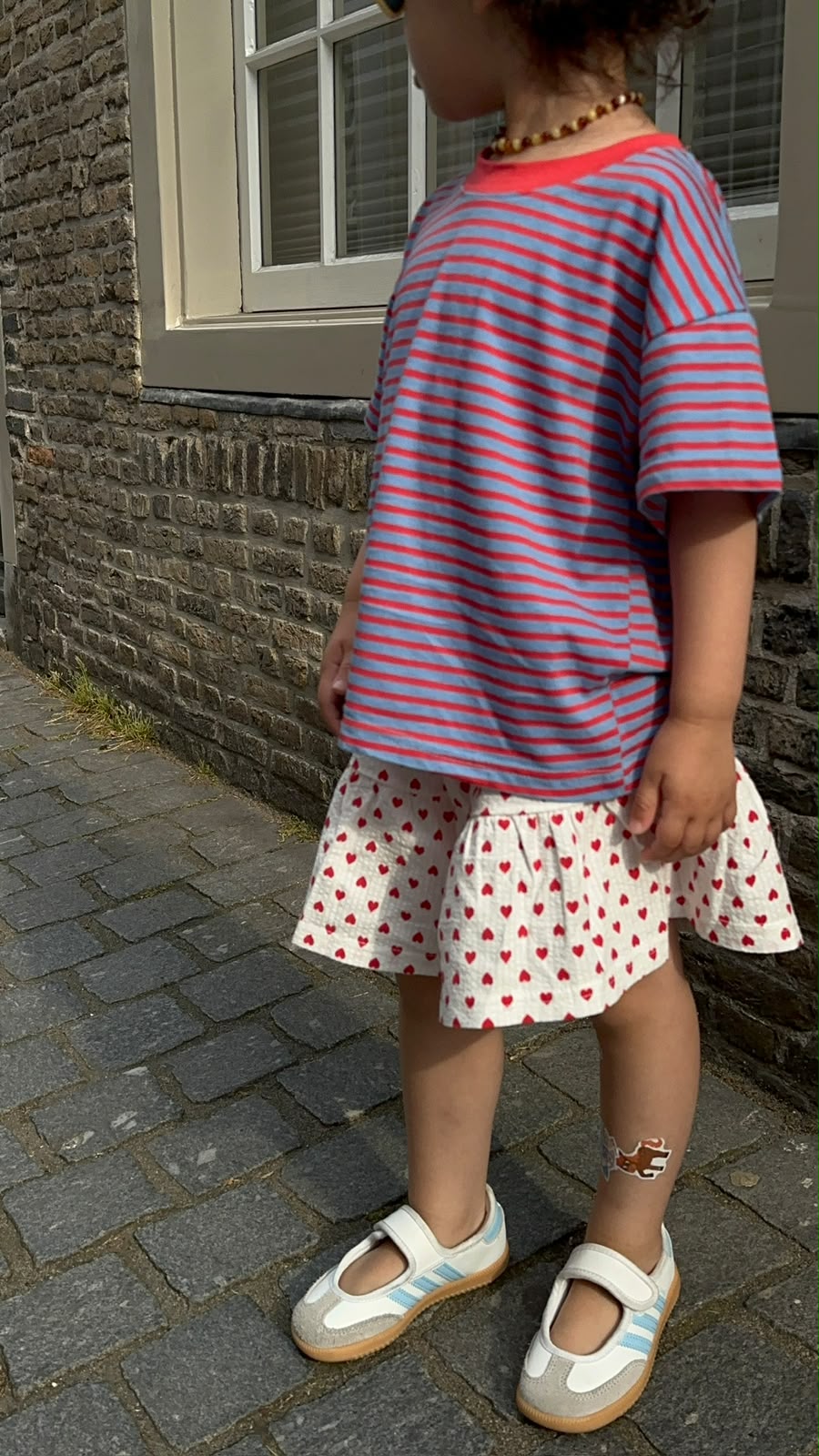 Striped T-shirt red/blue - KIDS