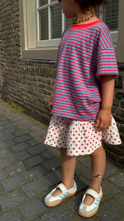 Striped T-shirt red/blue - KIDS
