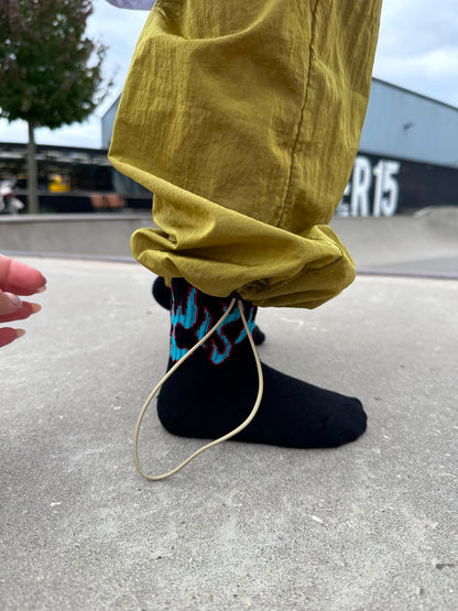 Flame Socks Black/Blue
