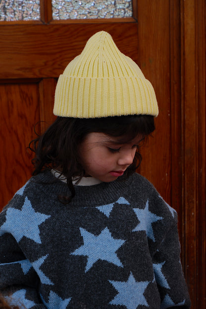 Knitted Sweater Stars Blue