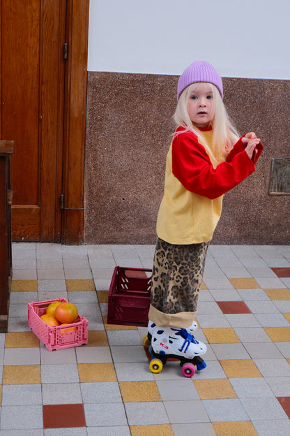Raglan longsleeve Yellow/Red